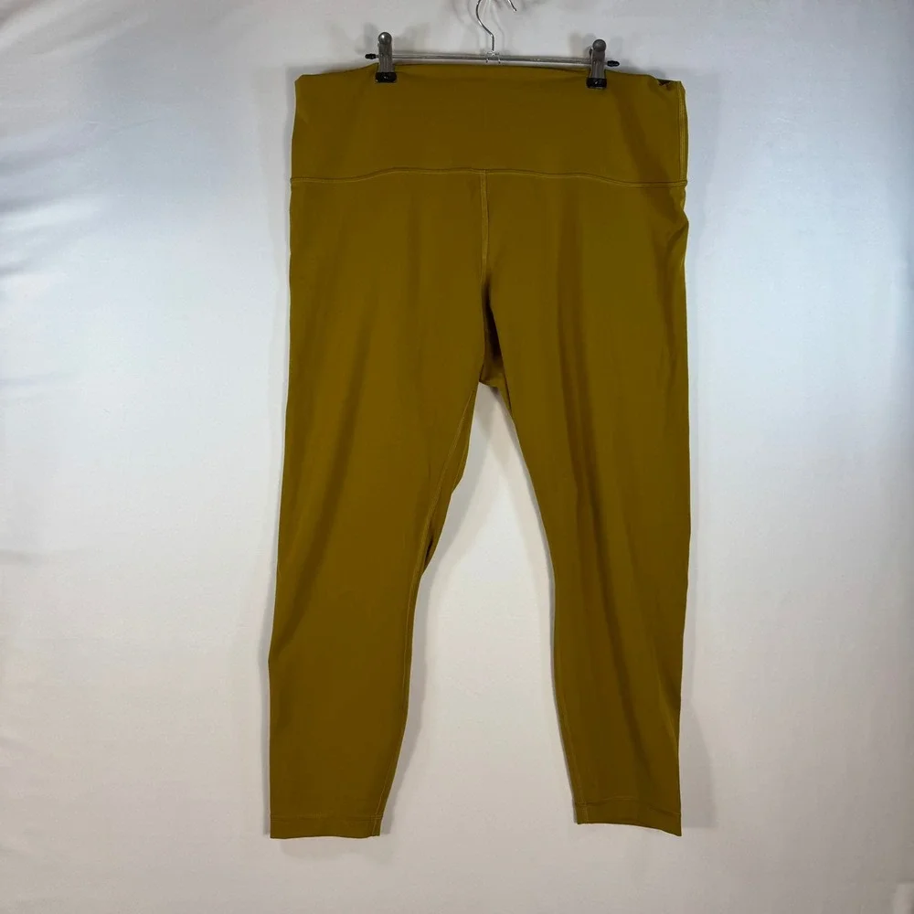 Lululemon Align High-Rise Pant 25 Gold Mustard Yellow Leggings Size 18